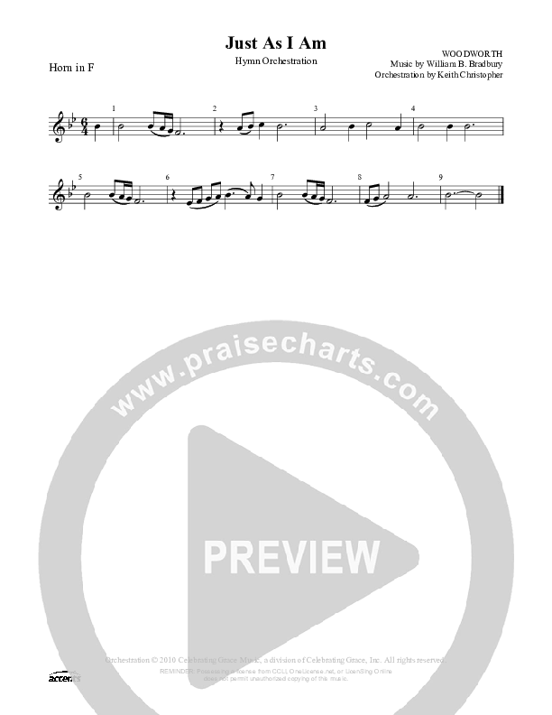 Just As I Am French Horn ()