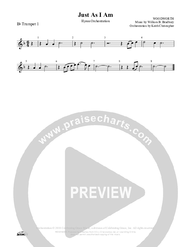 Just As I Am Trumpet 1 ()