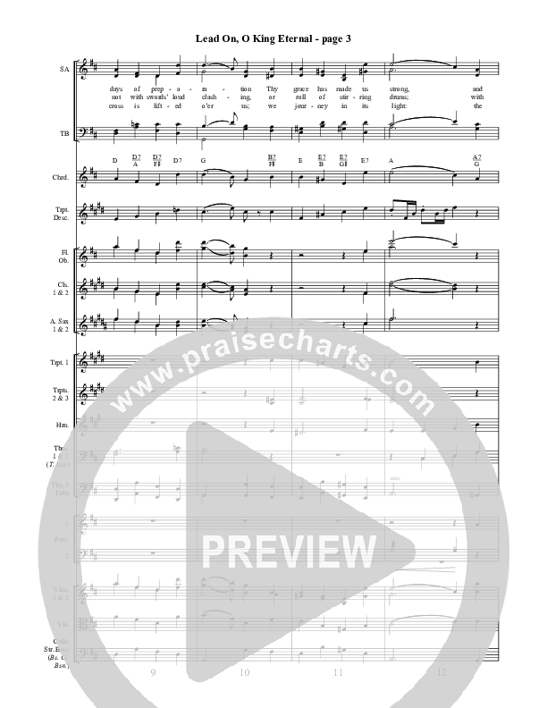 Lead On O King Eternal Conductor's Score ()