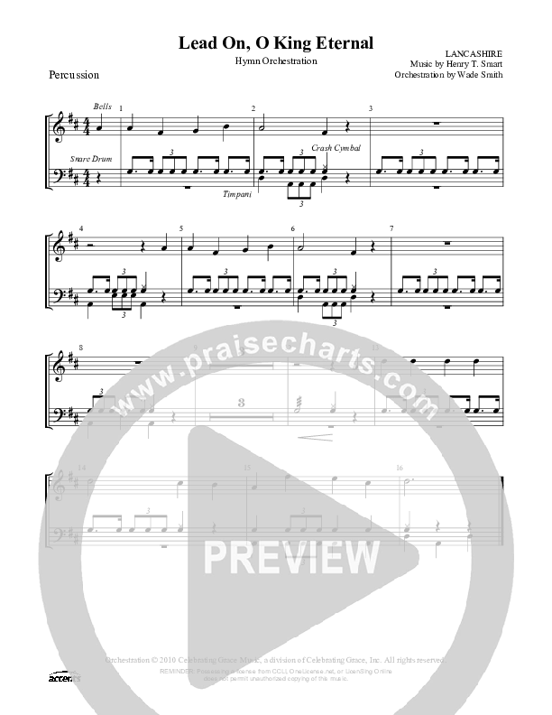Lead On O King Eternal Percussion ()