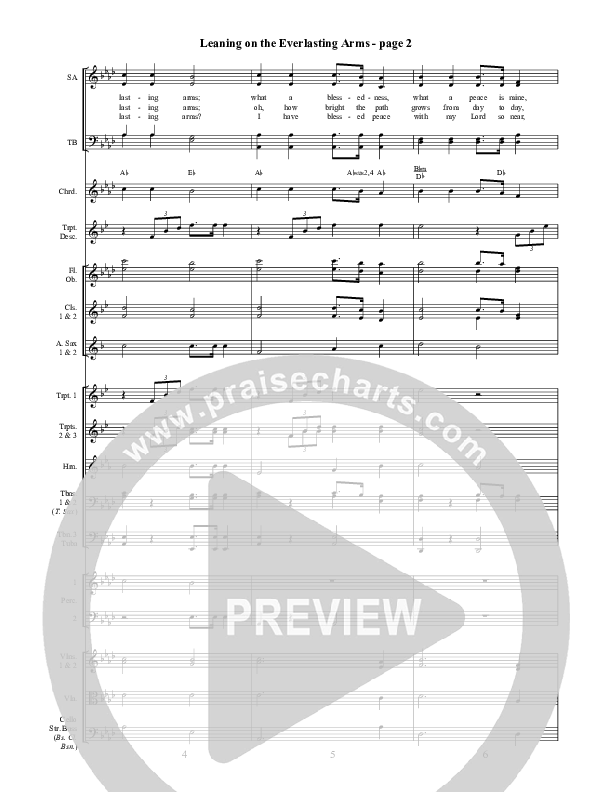 Leaning On The Everlasting Arms Orchestration ()
