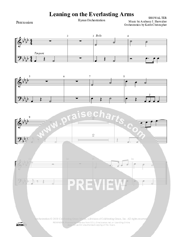 Leaning On The Everlasting Arms Percussion ()