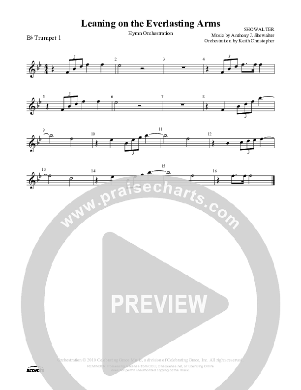 Leaning On The Everlasting Arms Trumpet 1 ()