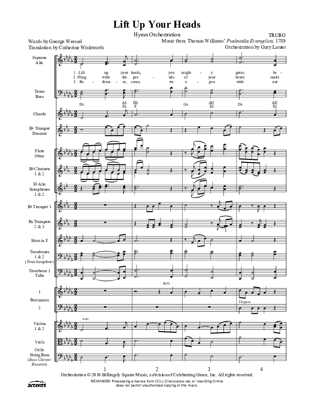 Lift Up Your Heads Orchestration ()