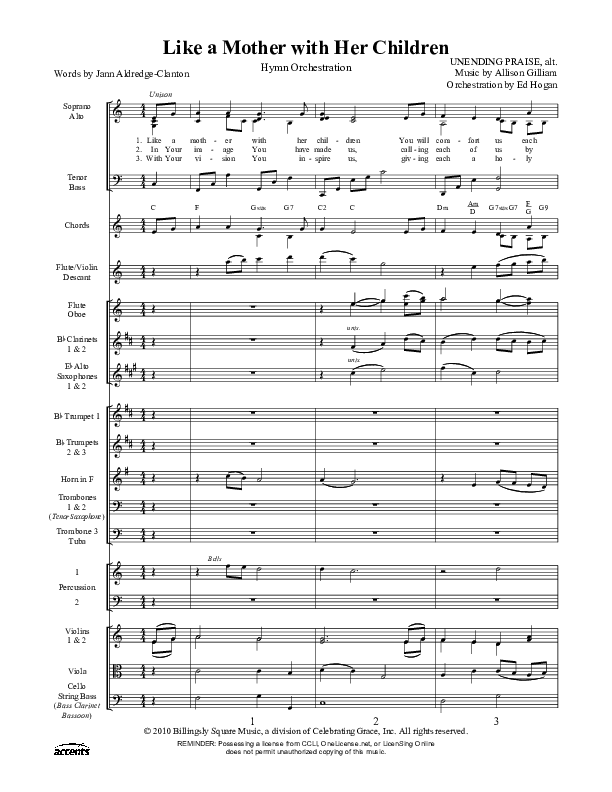 Like A Mother With Her Children Orchestration ()