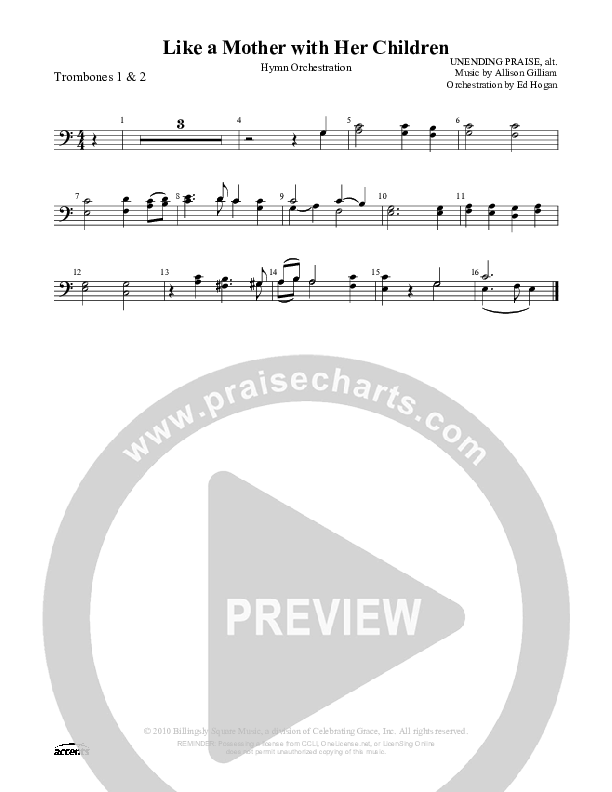 Like A Mother With Her Children Trombone 1/2 ()