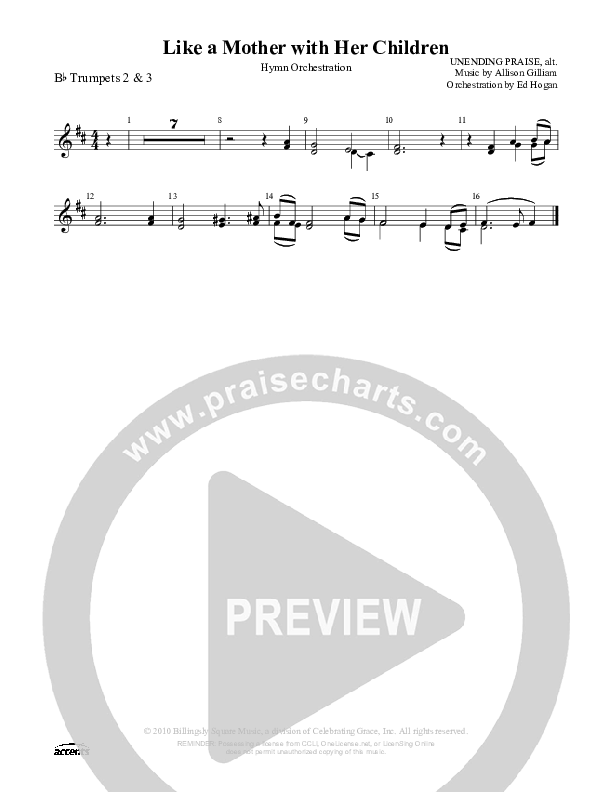 Like A Mother With Her Children Trumpet 2/3 ()