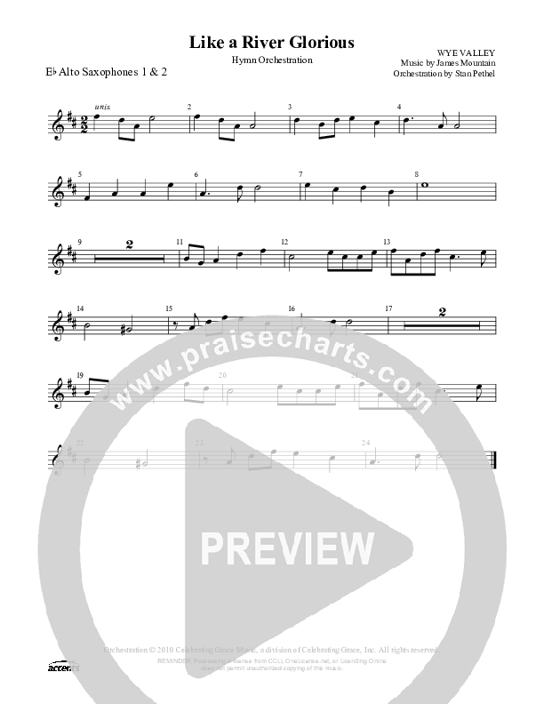 Like A River Glorious Alto Sax 1/2 ()