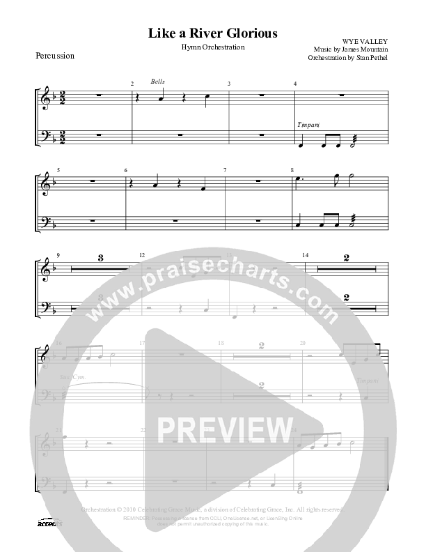 Like A River Glorious Percussion ()