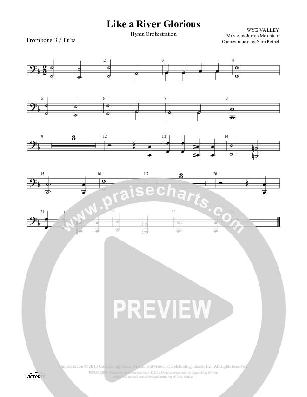 Like A River Glorious Trombone 3/Tuba ()