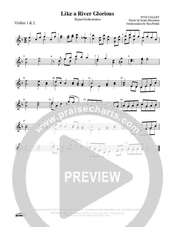 Like A River Glorious Violin 1/2 ()