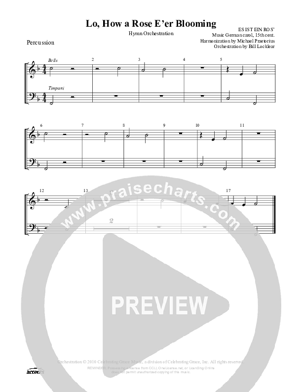 Lo How A Rose Eer Blooming Percussion ()