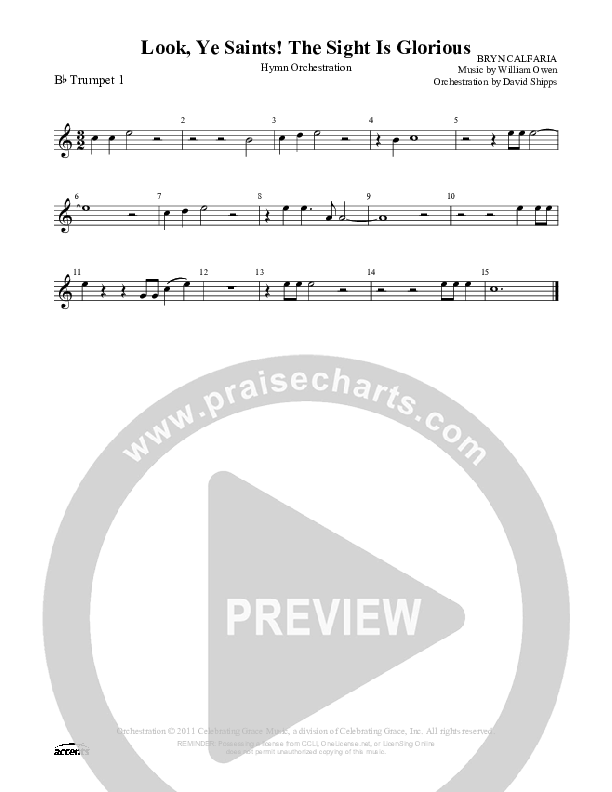 Look Ye Saints  The Sight Is Glorious Trumpet 1 ()