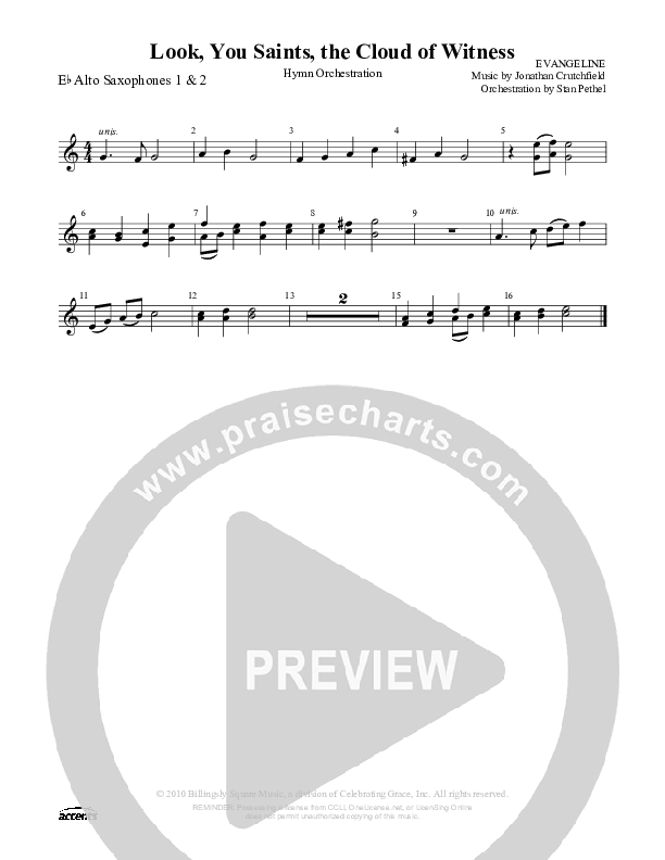 Look You Saints The Cloud Of Witness Alto Sax 1/2 ()
