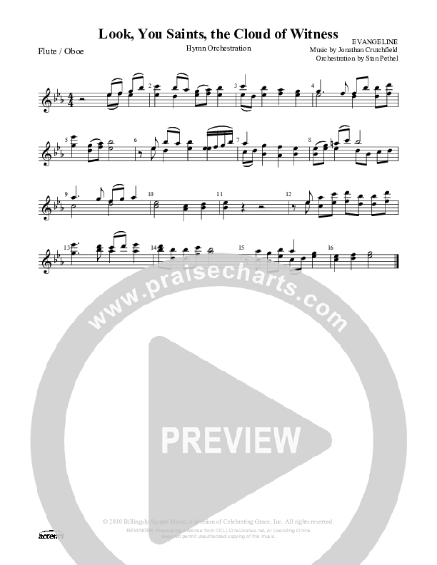 Look You Saints The Cloud Of Witness Flute/Oboe ()