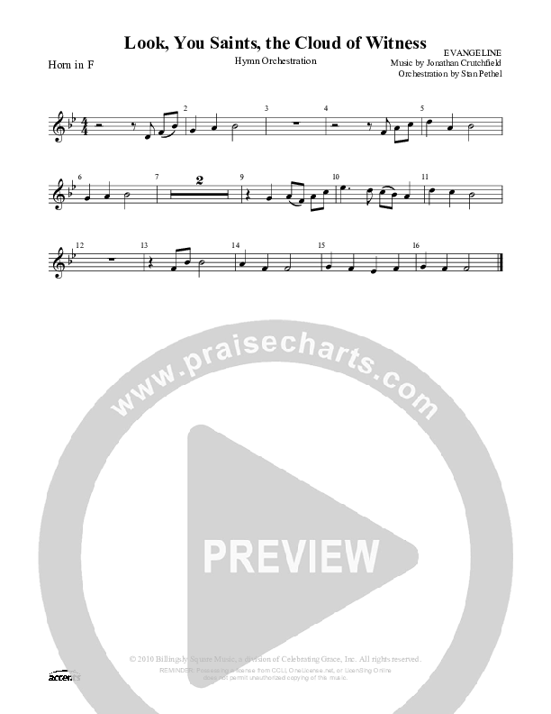 Look You Saints The Cloud Of Witness French Horn ()