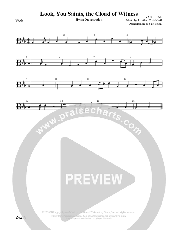 Look You Saints The Cloud Of Witness Viola ()