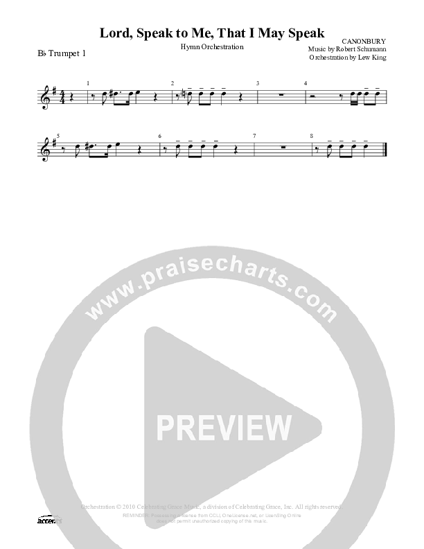 Lord Speak To Me That I May Speak Trumpet 1 ()