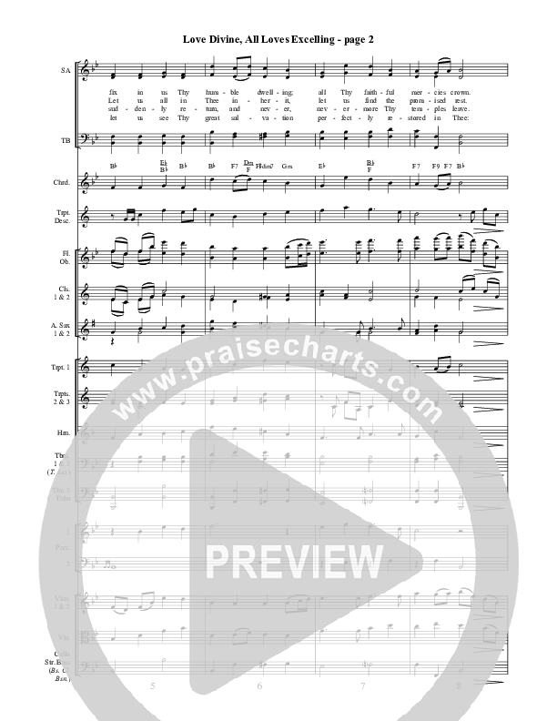 Love Divine All Loves Excelling Conductor's Score ()