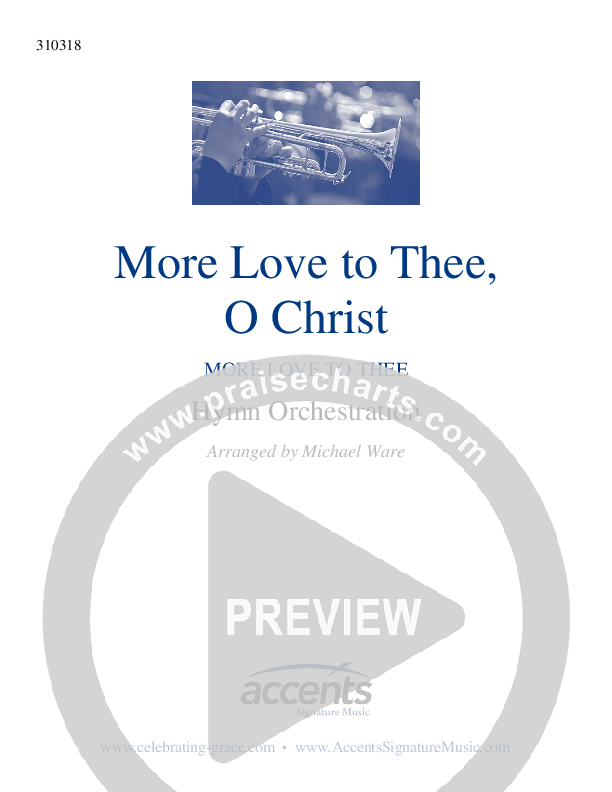More Love To Thee O Christ Cover Sheet ()