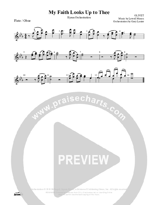 My Faith Looks Up To Thee Flute/Oboe ()