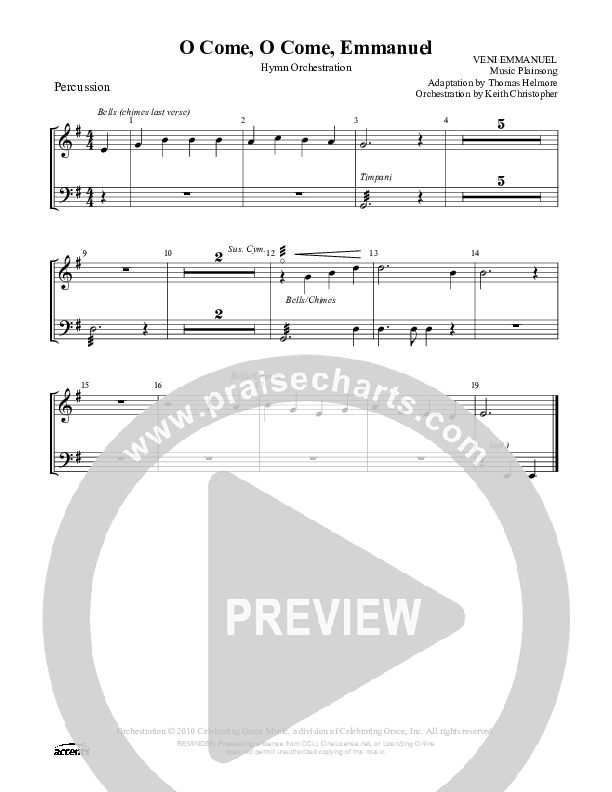 O Come O Come Emmanuel Percussion ()