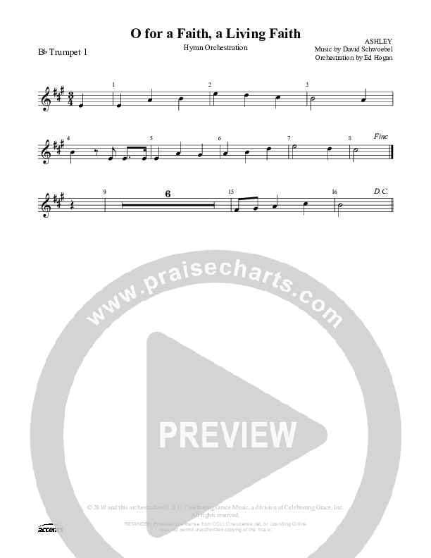O For A Faith A Living Faith Trumpet 1 ()