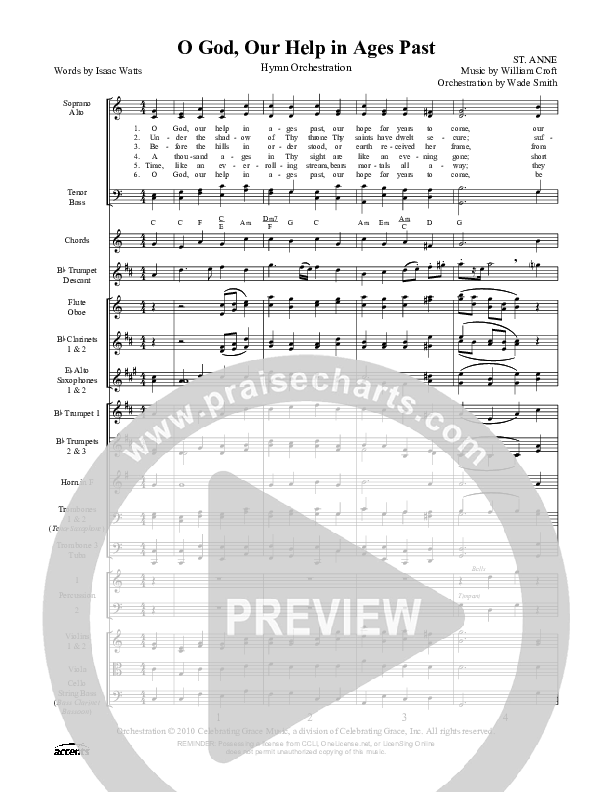 O God Our Help In Ages Past Conductor's Score ()