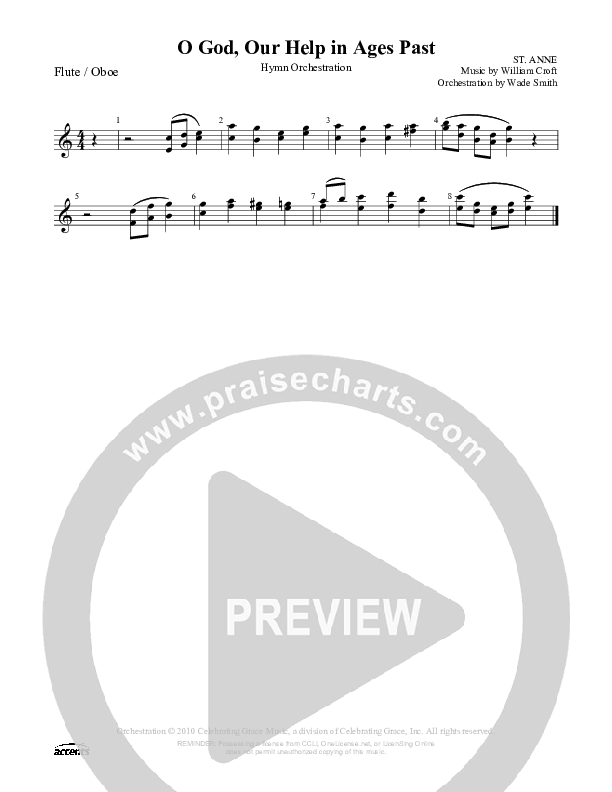 O God Our Help In Ages Past Flute/Oboe ()