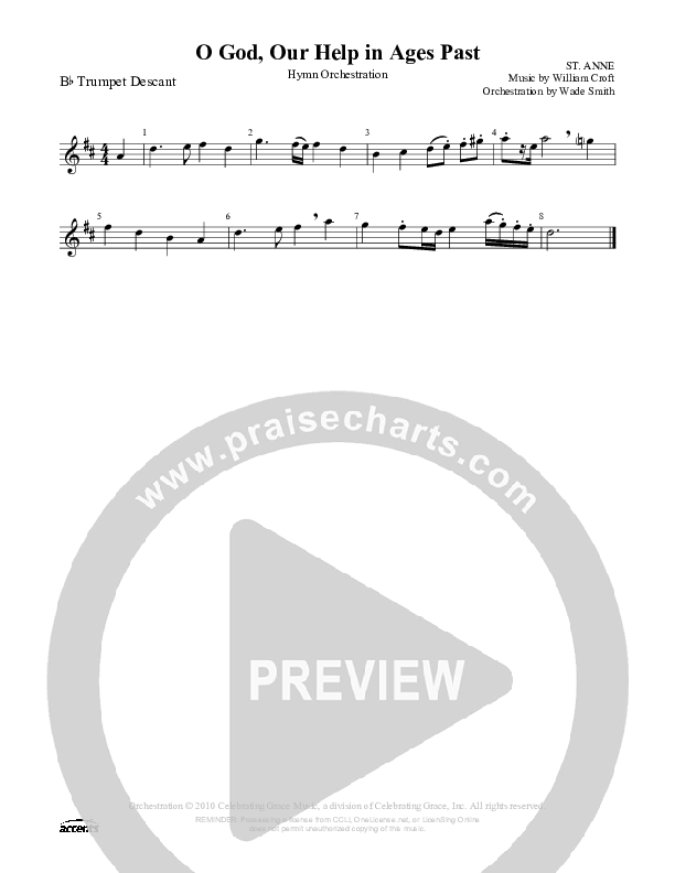 O God Our Help In Ages Past Trumpet ()