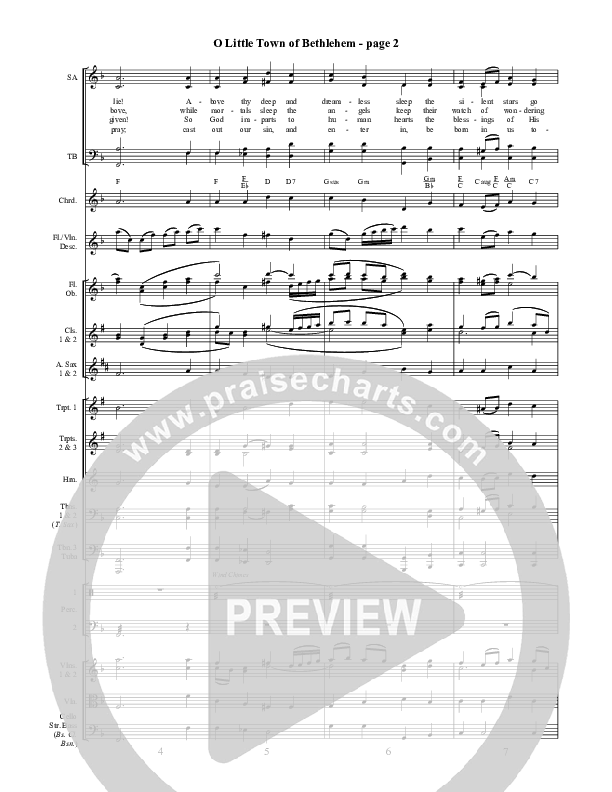 O Little Town Of Bethlehem Orchestration ()