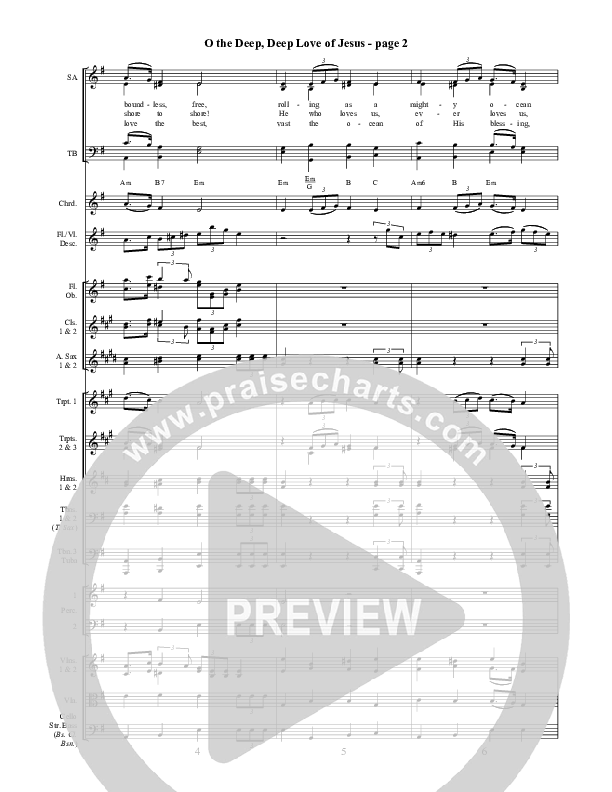 O The Deep Deep Love Of Jesus Conductor's Score ()