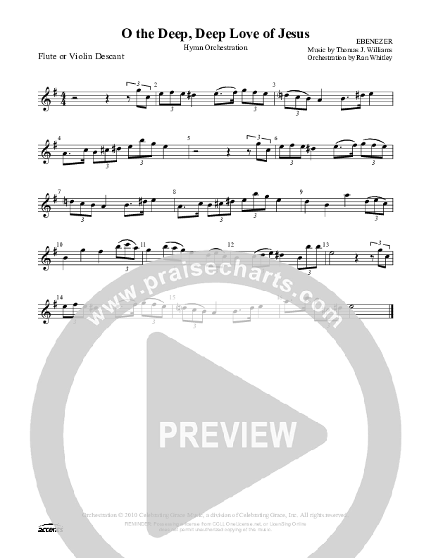 O The Deep Deep Love Of Jesus Flute ()