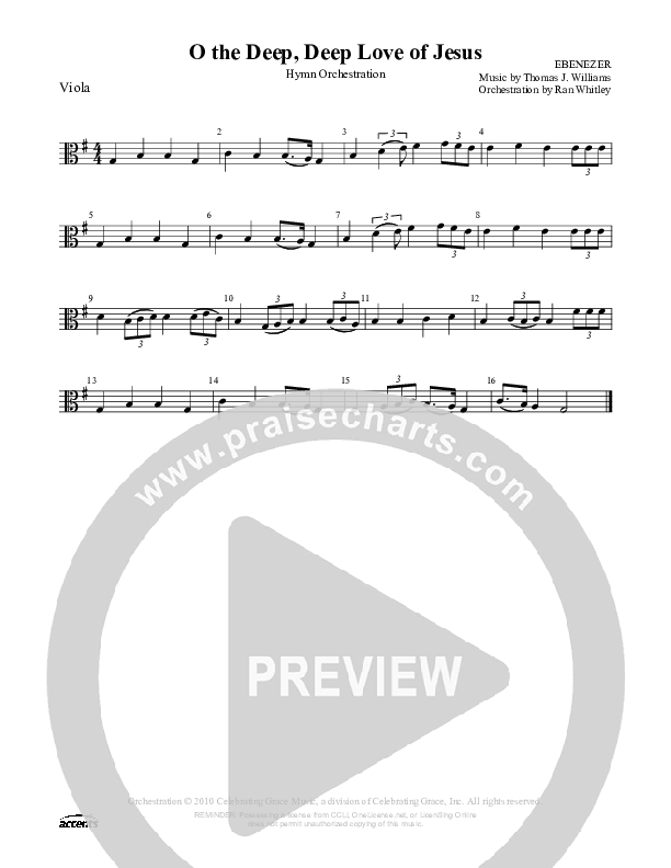 O The Deep Deep Love Of Jesus Viola ()