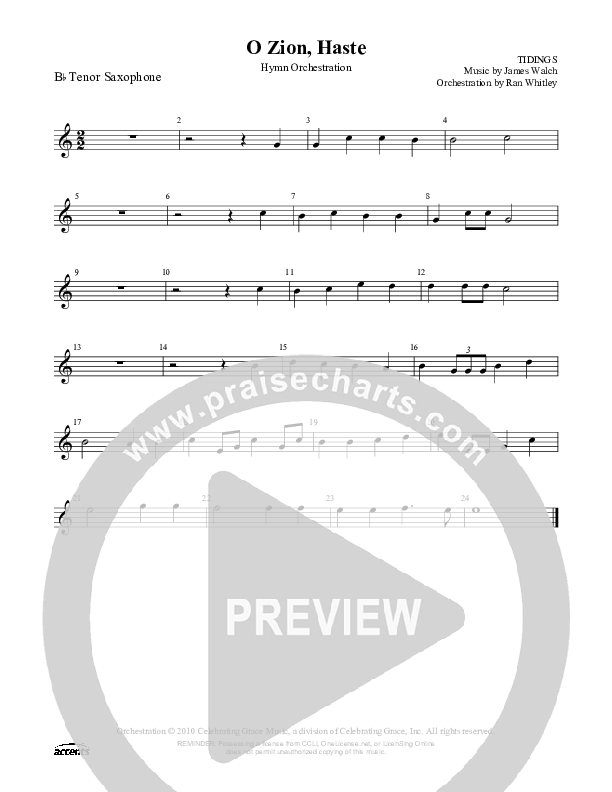 O Zion Haste Tenor Sax 2 ()