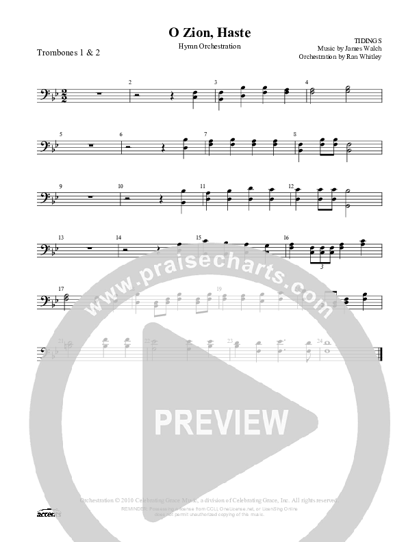 O Zion Haste Trombone 1/2 ()