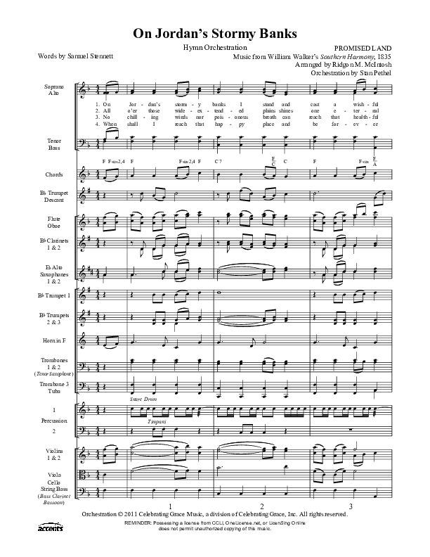 On Jordan's Stormy Banks Orchestration ()