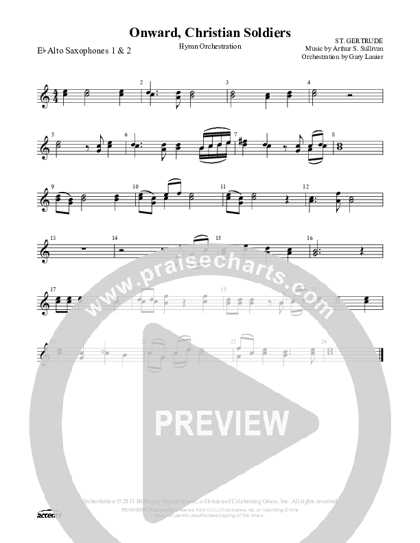 Onward Christian Soldiers Alto Sax ()
