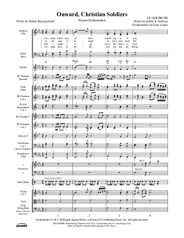 Onward Christian Soldiers Orchestration ()