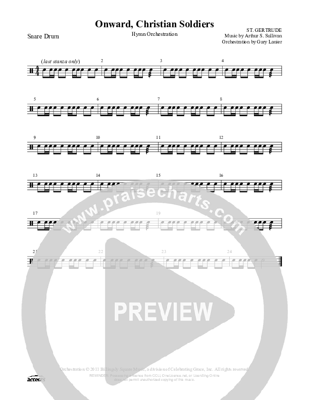 Onward Christian Soldiers Drum Set ()