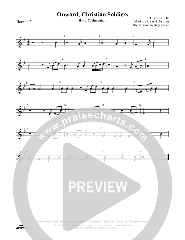 Onward Christian Soldiers French Horn ()