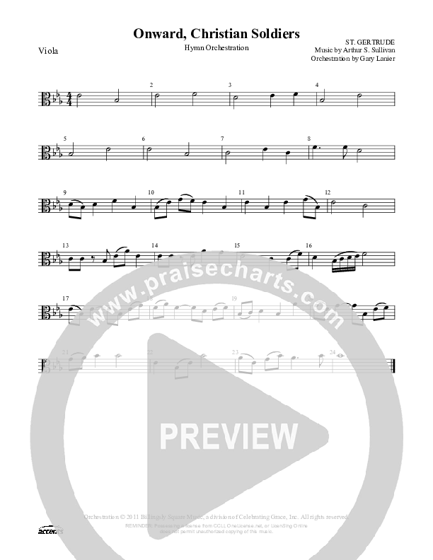 Onward Christian Soldiers Viola ()