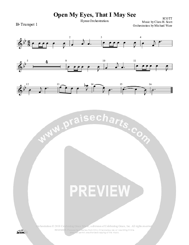 Open My Eyes That I May See Trumpet 1 ()