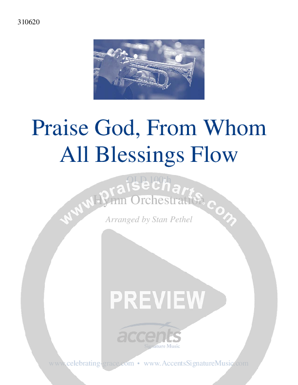 Praise God From Whom All Blessings Flow    Cover Sheet ()