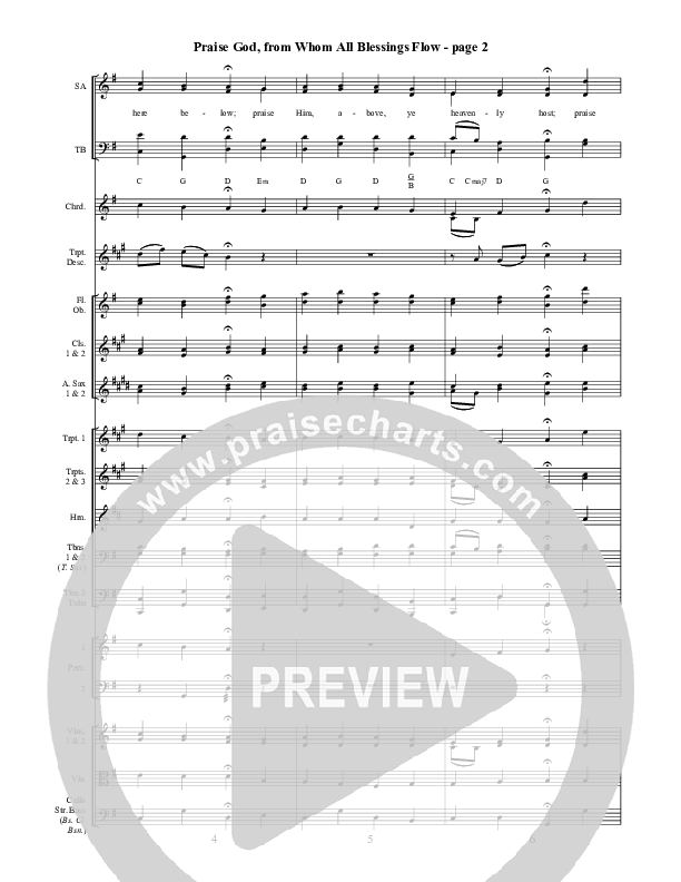 Praise God From Whom All Blessings Flow (Altered Version) Orchestration ()