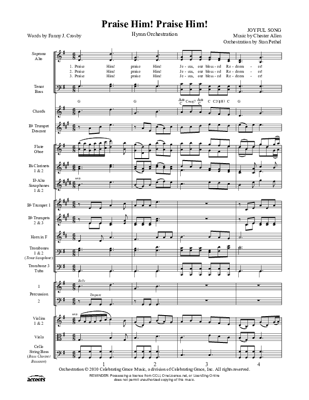 Praise Him Praise Him  Orchestration ()