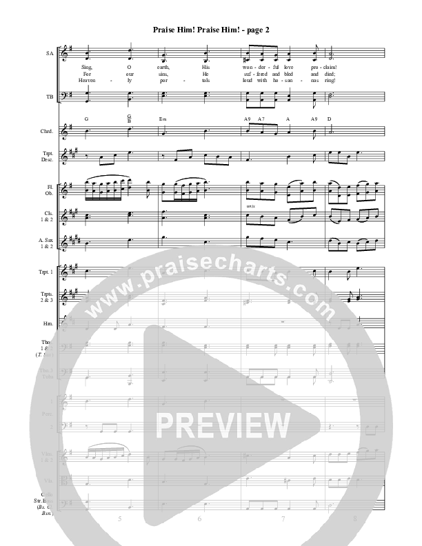 Praise Him Praise Him  Orchestration ()