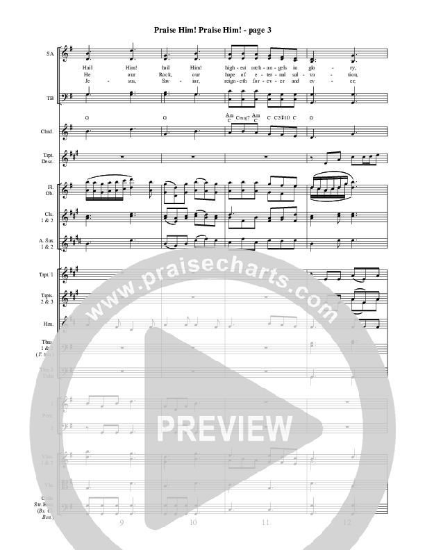 Praise Him Praise Him  Conductor's Score ()