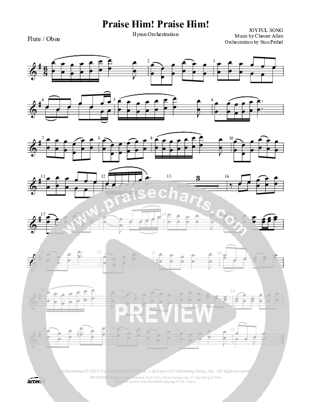 Praise Him Praise Him  Flute/Oboe ()