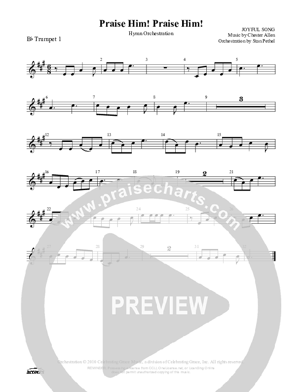 Praise Him Praise Him  Trumpet 1 ()